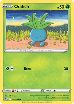 Oddish 001/196 Pokémon card from Lost Origin for sale at best price