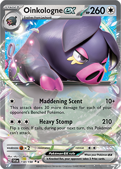 Oinkologne ex 158/198 Pokémon card from Scarlet & Violet for sale at best price