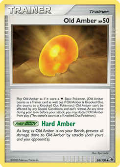 Old Amber 84/100 Pokémon card from Majestic Dawn for sale at best price