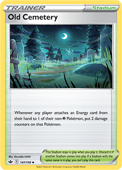 Old Cemetery 147/198 Pokémon card from Chilling Reign for sale at best price