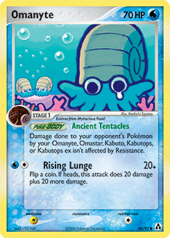 Omanyte 60/92 Pokémon card from Ex Legend Maker for sale at best price