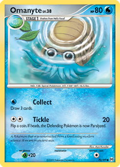 Omanyte 70/99 Pokémon card from Arceus for sale at best price