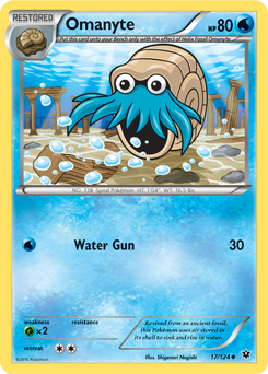 Omanyte 17/124 Pokémon card from Fates Collide for sale at best price