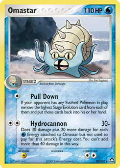 Omastar 20/108 Pokémon card from Ex Power Keepers for sale at best price