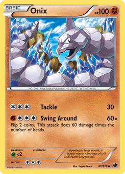 Onix 61/116 Pokémon card from Plasma Freeze for sale at best price