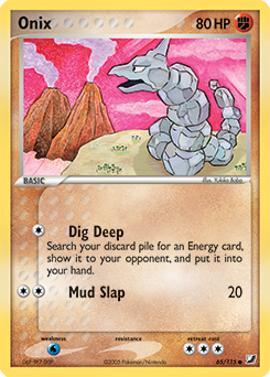 Onix 65/115 Pokémon card from Ex Unseen Forces for sale at best price