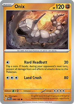 Onix 90/182 Pokémon card from Paradox Rift for sale at best price