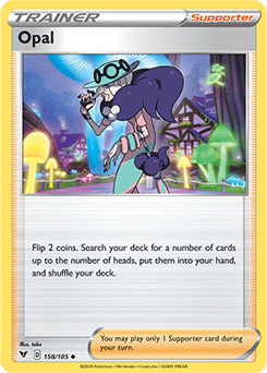 Uncommon Pokémon card Opal 158/185 from Vivid Voltage expansion
