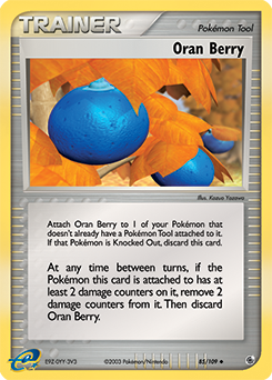 Carte Pokémon Baie Oran 85/109 de la série Ex Rubis & Saphir en vente au meilleur prix