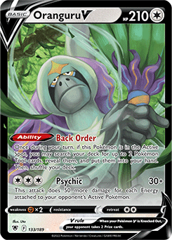 Oranguru V 133/189 Pokémon card from Astral Radiance for sale at best price