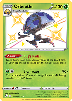 Orbeetle SV009/SV122 Pokémon card from Shining Fates for sale at best price