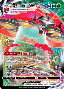 Orbeetle VMAX 021/185 Pokémon card from Vivid Voltage for sale at best price