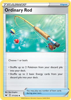 Ordinary Rod 171/202 Pokémon card from Sword & Shield for sale at best price