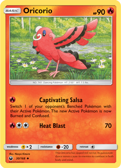 Oricorio 30/168 Pokémon card from Celestial Storm for sale at best price
