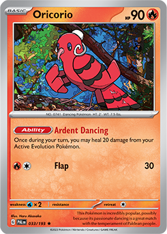 Oricorio 033/193 Pokémon card from Paldea Evolved for sale at best price