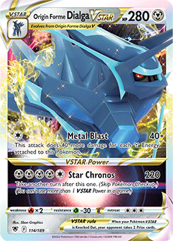 Origin Forme Dialga VSTAR 114/189 Pokémon card from Astral Radiance for sale at best price