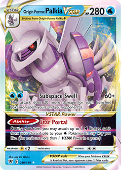 Origin Forme Palkia VSTAR 040/189 Pokémon card from Astral Radiance for sale at best price