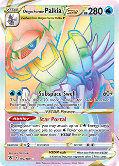 Origin Forme Palkia VSTAR 192/189 Pokémon card from Astral Radiance for sale at best price