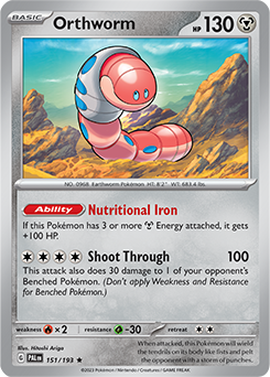 Orthworm 151/193 Pokémon card from Paldea Evolved for sale at best price