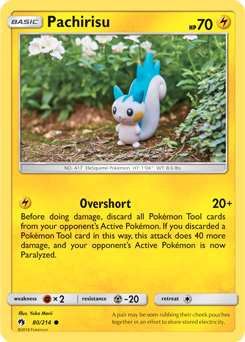 Pachirisu 80/214 Pokémon card from Lost Thunder for sale at best price