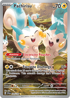 Pachirisu 208/198 Pokémon card from Scarlet & Violet for sale at best price