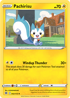 Pachirisu 052/172 Pokémon card from Brilliant Stars for sale at best price