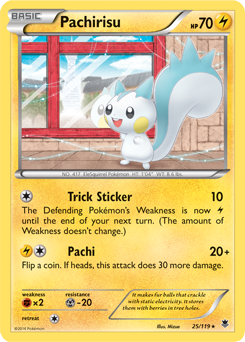 Pachirisu 25/119 Pokémon card from Phantom Forces for sale at best price