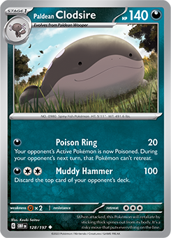 Paldean Clodsire 128/197 Pokémon card from Obsidian Flames for sale at best price