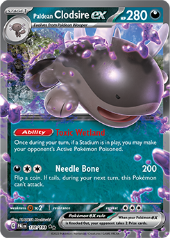 Paldean Clodsire ex 130/193 Pokémon card from Paldea Evolved for sale at best price