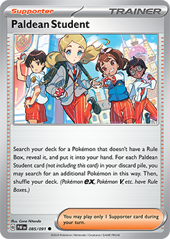 Paldean Student 85/91 Pokémon card from Paldean fates for sale at best price
