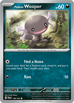 Paldean Wooper 128/193 Pokémon card from Paldea Evolved for sale at best price