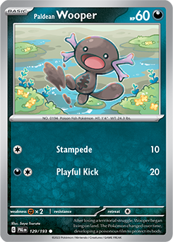 Paldean Wooper 129/193 Pokémon card from Paldea Evolved for sale at best price