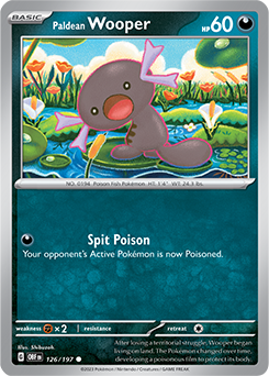 Paldean Wooper 126/197 Pokémon card from Obsidian Flames for sale at best price