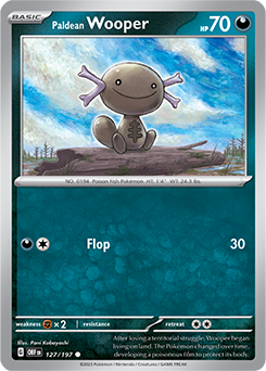 Paldean Wooper 127/197 Pokémon card from Obsidian Flames for sale at best price