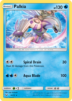 Palkia 24/73 Pokémon card from Shining Legends for sale at best price