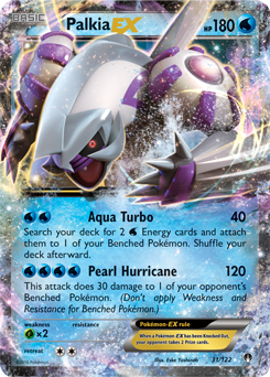Pokémon EX Pokémon card Palkia EX 31/122 from Breakpoint expansion