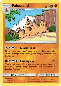 Palossand 127/236 Pokémon card from Cosmic Eclipse for sale at best price