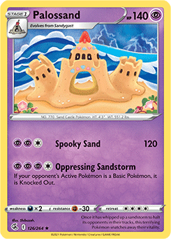 Palossand 126/264 Pokémon card from Fusion Strike for sale at best price