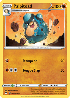 Palpitoad 89/203 Pokémon card from Evolving Skies for sale at best price