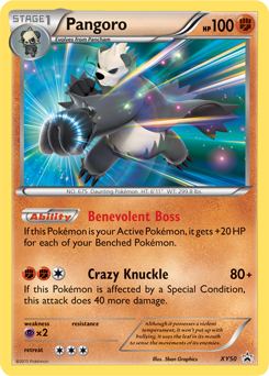Promo Pokémon card Pangoro XY50 from XY Promos expansion