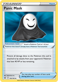 Panic Mask 165/196 Pokémon card from Lost Origin for sale at best price