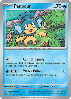 Panpour 41/182 Pokémon card from Paradox Rift for sale at best price