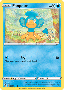 Panpour 68/264 Pokémon card from Fusion Strike for sale at best price