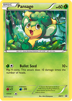 Pansage BW11 Pokémon card from Back & White Promos for sale at best price
