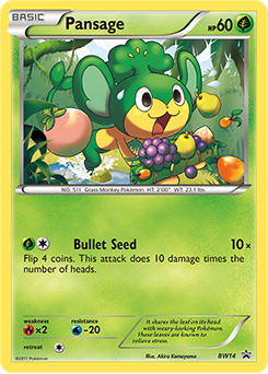 Pansage BW14 Pokémon card from Back & White Promos for sale at best price