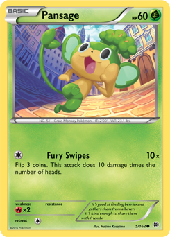 Pansage 5/162 Pokémon card from Breakthrough for sale at best price