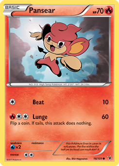 Pansear 16/101 Pokémon card from Noble Victories for sale at best price