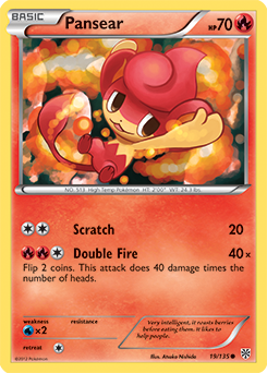 Pansear 19/135 Pokémon card from Plasma Storm for sale at best price