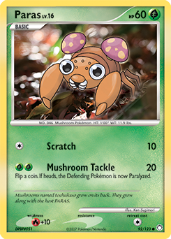 Paras 92/123 Pokémon card from Mysterious Treasures for sale at best price