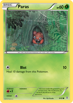 Paras 6/83 Pokémon card from Generations for sale at best price